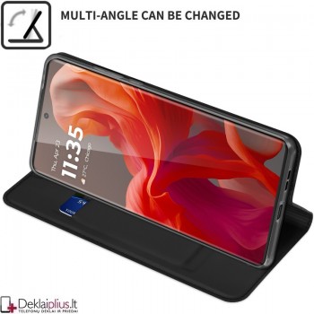 Dux Ducis Skin Pro dirbtinės odos dėklas - juodas (Motorola Moto G85) Dux Ducis Skin Pro dirbtinės odos dėklas - juodas (Motorola Moto G85)